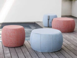Pouf Ø50/59x46cm Outdoorstoff -Gartenmöbel Verkäufe stern pouf ambientebild 6 627x627