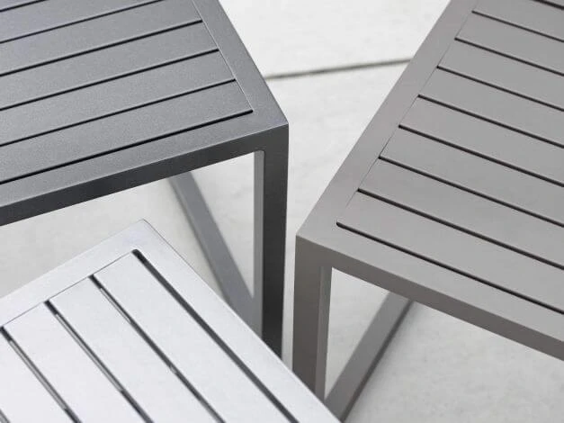 Beistelltisch Robin 40x40x40cm Aluminium Graphit 5 Beistelltisch Robin 40x40x40cm Aluminium Graphit – Bild 3