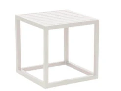 Beistelltisch Robin 40x40x40cm Aluminium Weiß