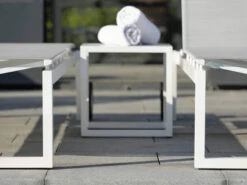 Robin Rollenliege Alu Weiß Mit Textilenbezug Silber -Gartenmöbel Verkäufe stern robin rollenliege alu textilen weiss silber 417688 ambientebild 1 627x627