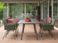 Artus VIP Sessel Edelstahl Anthrazit Mit Outdoorstoff Meliert -Gartenmöbel Verkäufe stern sessel artus vip anthrazit ambientebild 627x627