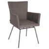Artus VIP Sessel Edelstahl Anthrazit Mit Outdoorstoff Meliert