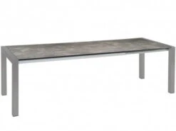 Doppel-Ausziehtisch Standard Alu Graphit 214-294x100cm