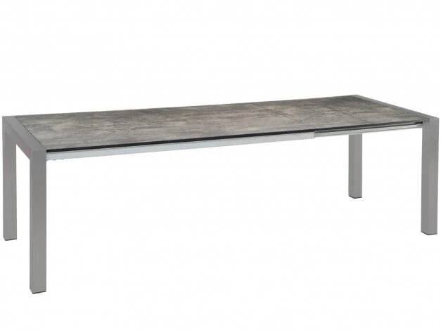 Doppel-Ausziehtisch Standard Alu Graphit 214-294x100cm 3 Doppel-Ausziehtisch Standard Alu Graphit 214-294x100cm
