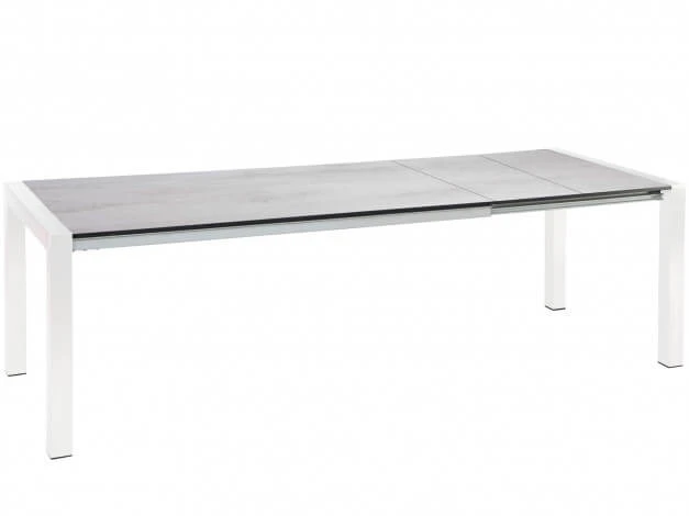 Doppel-Ausziehtisch Standard Alu Weiß 214-294x100cm 3 Doppel-Ausziehtisch Standard Alu Weiß 214-294x100cm