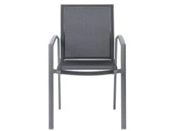 Stapelsessel Kari Alu Graphit Mit Textilenbezug Silbergrau -Gartenmöbel Verkäufe stern stapelsessel kari graphit silbergrau 3 627x627