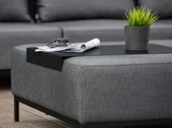 Taavi Hocker Outdoorstoff Seidenschwarz -Gartenmöbel Verkäufe stern taavi hocker seidenschwarz schwarz matt 415469 ambientebild 2 627x627