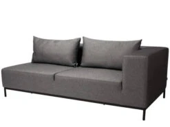Taavi 2,5-Sitzer Sofa Armlehne Links Outdoorstoff Seidenschwarz