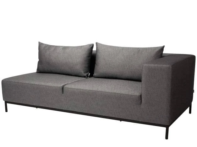 Taavi 2,5-Sitzer Sofa Armlehne Links Outdoorstoff Seidenschwarz 3 Taavi 2,5-Sitzer Sofa Armlehne Links Outdoorstoff Seidenschwarz