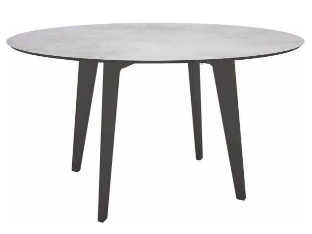 Gartentisch Ø134cm HPL Aluminium Anthrazit 3 Gartentisch Ø134cm HPL Aluminium Anthrazit