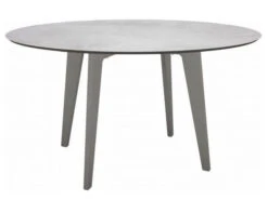 Gartentisch Ø134cm HPL Aluminium Graphit