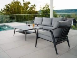 Vanda Lounge-Sessel Anthrazit Mit Auflage Seidengrau -Gartenmöbel Verkäufe stern vanda lounge sessel anthrazit seidengrau 416661 ambientebild 2 627x627