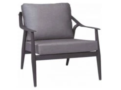 Vanda Lounge-Sessel Anthrazit Mit Auflage Seidengrau