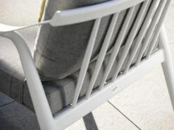 Vanda Lounge-Sessel Weiß Mit Auflage Seidengrau -Gartenmöbel Verkäufe stern vanda lounge sessel weiss seidengrau 416665 detailbild 2 627x627