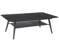 Vanda Lounge-Tisch 130x80cm Anthrazit Silverstar 2.0 Dark Marble