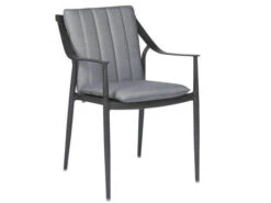 Vanda Sessel Anthrazit Mit Auflage Seidengrau