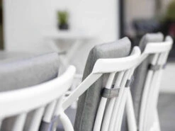 Vanda Sessel Weiß Mit Auflage Seidengrau -Gartenmöbel Verkäufe stern vanda sessel weiss seidengrau 416664 detailbild 2 627x627