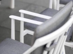 Vanda Sessel Weiß Mit Auflage Seidengrau -Gartenmöbel Verkäufe stern vanda sessel weiss seidengrau 416664 detailbild 3 627x627