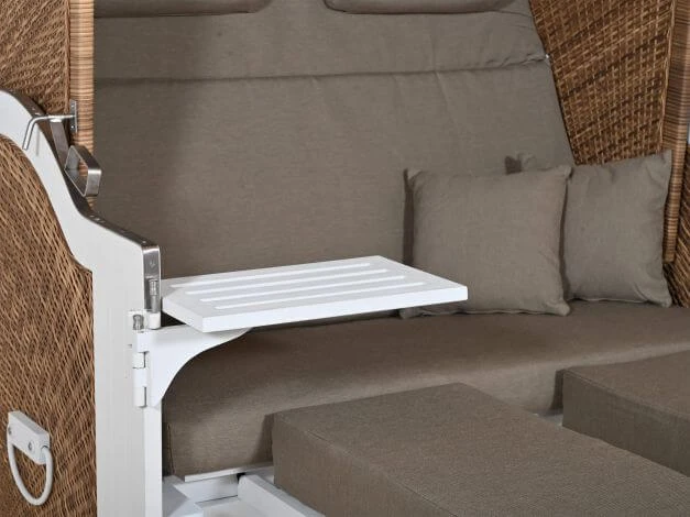 Strandkorb Luxury Aluminium XL PE Arabica Dessin Southend 168 4 Strandkorb Luxury Aluminium XL PE Arabica Dessin Southend 168 – Bild 2