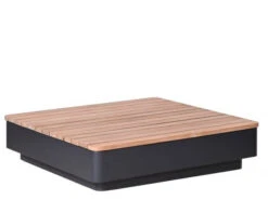 Suns Loungeset Copenhagen 6-teilig Alu-Teak -Gartenmöbel Verkäufe suns alu lounge copenhagen matt royal grey hocker tisch 90x90cm ohne polster 627x627