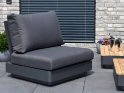 Suns Loungeset Copenhagen 6-teilig Alu-Teak -Gartenmöbel Verkäufe suns aluminium loungemoebel copenhagen ambientebild loungesessel 627x627 1