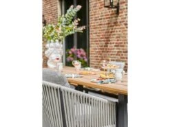 Suns Avero Dining Chair Alu Matt Royal Grey Rope Camel Sand -Gartenmöbel Verkäufe suns avero dining chair gartensessel matt royal grey ambientebild 4 627x627