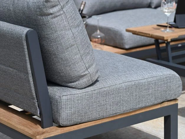 Suns Lounge Memphis Mittelmodul Alu Matt Royal Grey Teak 6 Suns Lounge Memphis Mittelmodul Alu Matt Royal Grey Teak – Bild 4