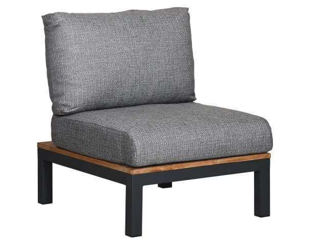 Suns Lounge Memphis Mittelmodul Alu Matt Royal Grey Teak 3 Suns Lounge Memphis Mittelmodul Alu Matt Royal Grey Teak