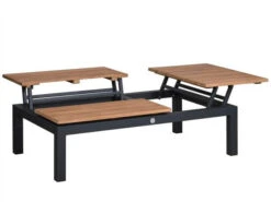 Suns Lounge Set Memphis 4-teilig Alu Matt Royal Grey Teak -Gartenmöbel Verkäufe suns memphis loungeset loungetisch up down 627x627