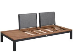 Suns Lounge Set Memphis 4-teilig Alu Matt Royal Grey Teak -Gartenmöbel Verkäufe suns memphis loungeset ohne polster 627x627