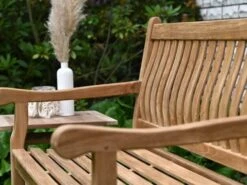 Teak Gartenbank Belmond 140cm -Gartenmöbel Verkäufe teak holz gartenbank belmond detailbild 2 627x627