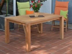 Premium Deluxe Teakholz Ausziehtisch Chatrium 160/260x100cm -Gartenmöbel Verkäufe teakholz ausziehtisch chatrium geschlossen 627x627