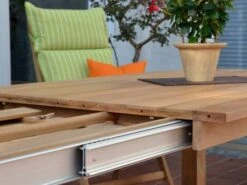 Premium Deluxe Teakholz Ausziehtisch Chatrium 160/260x100cm -Gartenmöbel Verkäufe teakholz ausziehtisch chatrium mechanismus 627x627