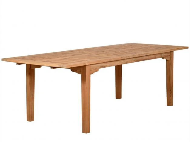 Teakholz Ausziehtisch Milano Premium 180/240x95cm 3 Teakholz Ausziehtisch Milano Premium 180/240x95cm