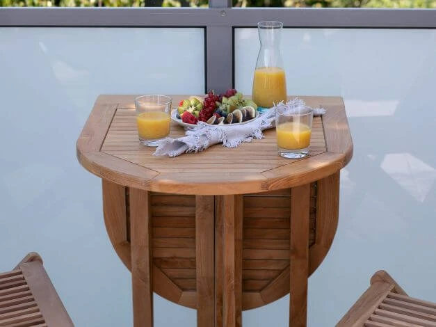 Teak Doppel-Klapptisch Balcony 120x60cm 7 Teak Doppel-Klapptisch Balcony 120x60cm – Bild 5
