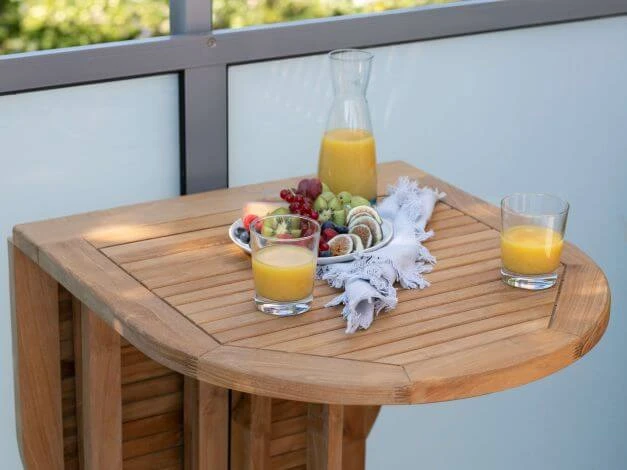 Teak Doppel-Klapptisch Balcony 120x60cm 8 Teak Doppel-Klapptisch Balcony 120x60cm – Bild 6