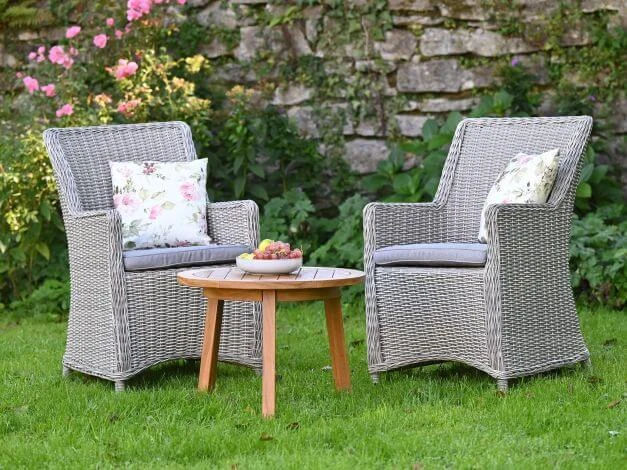 Teakholz Beistelltisch Aspen Rund Ø60cm 4 Teakholz Beistelltisch Aspen Rund Ø60cm – Bild 2