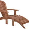 Teak Adirondack Chair Silfia Mit Fußhocker -Gartenmöbel Verkäufe teakholz deckchair adirondack chair sessel liege kanada usa 627x627