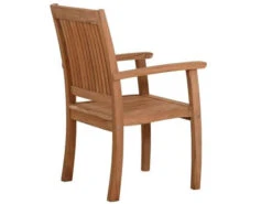 Teakholz Dining Gartensessel Milano Premium -Gartenmöbel Verkäufe teakholz dining gartensessel milano premium rueckansicht 627x627