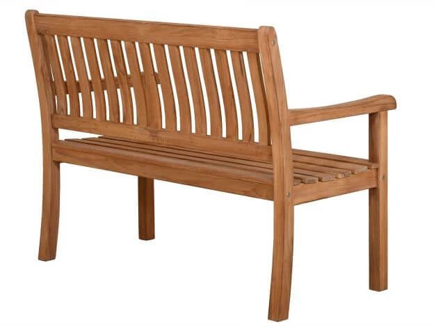 Teakholz Garten Bank Lugana 120cm 2-Sitzer 5 Teakholz Garten Bank Lugana 120cm 2-Sitzer – Bild 3