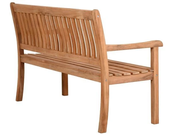 Teakholz Garten Bank Lugana 150cm 3-Sitzer 4 Teakholz Garten Bank Lugana 150cm 3-Sitzer – Bild 2