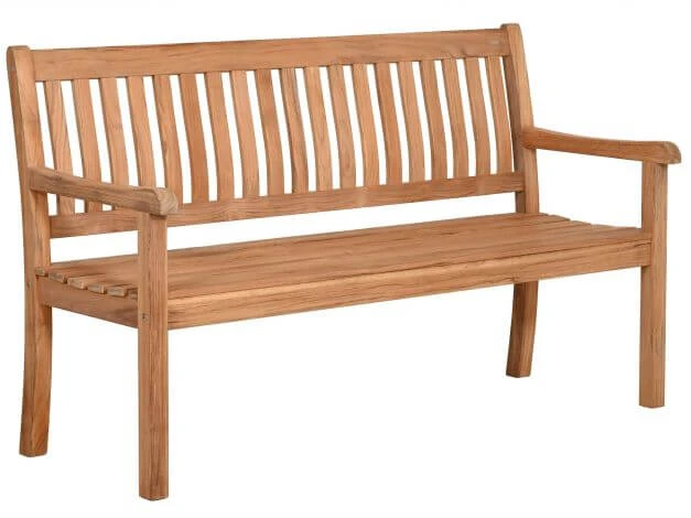 Teakholz Garten Bank Lugana 150cm 3-Sitzer 3 Teakholz Garten Bank Lugana 150cm 3-Sitzer