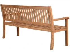 Teakholz Garten Bank Lugana 180cm 4-Sitzer -Gartenmöbel Verkäufe teakholz garten bank lugana viersitzer rueckansicht 627x627