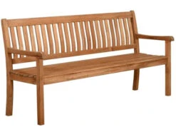 Teakholz Garten Bank Lugana 180cm 4-Sitzer