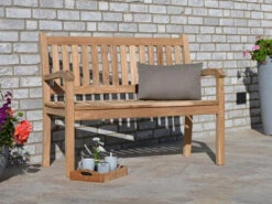 Teakholzbank Beaufort 2-Sitzer 120cm -Gartenmöbel Verkäufe teakholz gartenbank beaufort 120cm 2 sitzer ambientebild 3 627x627