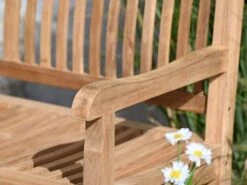 Gartenbank Lexington Teak 2-Sitzer 130cm -Gartenmöbel Verkäufe teakholz gartenbank lexington detailbild 1 627x627