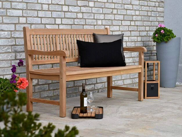 Gartenbank Lexington Teak 3-Sitzer 150cm 5 Gartenbank Lexington Teak 3-Sitzer 150cm – Bild 3