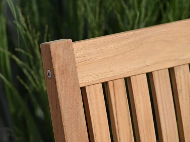 Teakholz Gartenbank Milano Premium 124cm 2-Sitzer 8 Teakholz Gartenbank Milano Premium 124cm 2-Sitzer – Bild 6