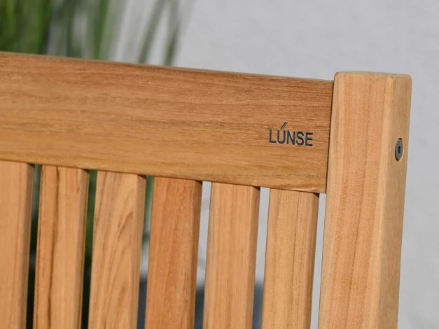 Teakholz Gartenbank Milano Premium 124cm 2-Sitzer 7 Teakholz Gartenbank Milano Premium 124cm 2-Sitzer – Bild 5