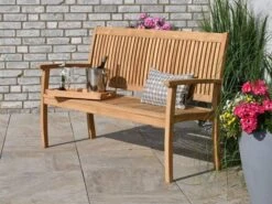 Teakholz Gartenbank Milano Premium 154cm 3-Sitzer 11 Teakholz Gartenbank Milano Premium 154cm 3-Sitzer -Gartenmöbel Verkäufe teakholz gartenbank milano premium 3 sitzer ambientebild 4 627x627
